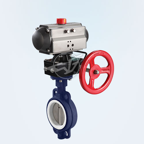 Pneumatic PTFE valve