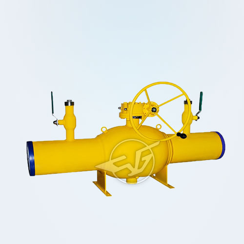 With double sleeve type spherical diffusion welded ball valve 